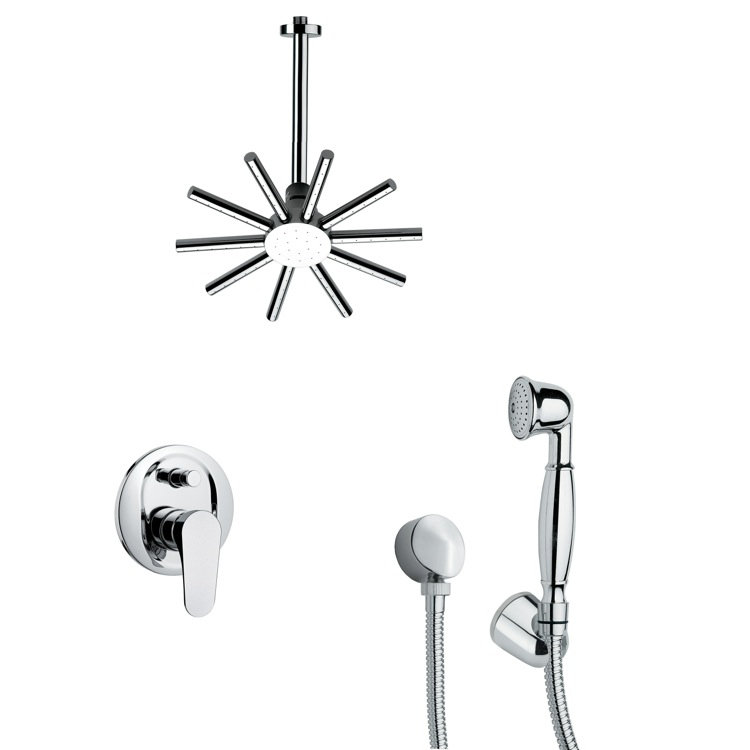 Remer by Nameek's Orsino Complete Shower System with Rough inValve